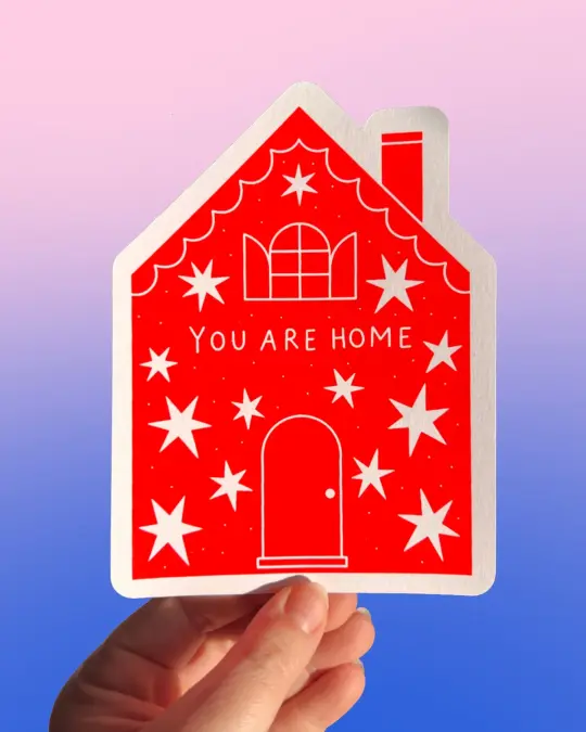 Carte You are Home - rouge