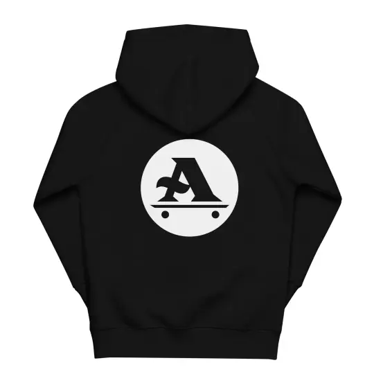 Kids youth A-logo eco hoodie / white logo
