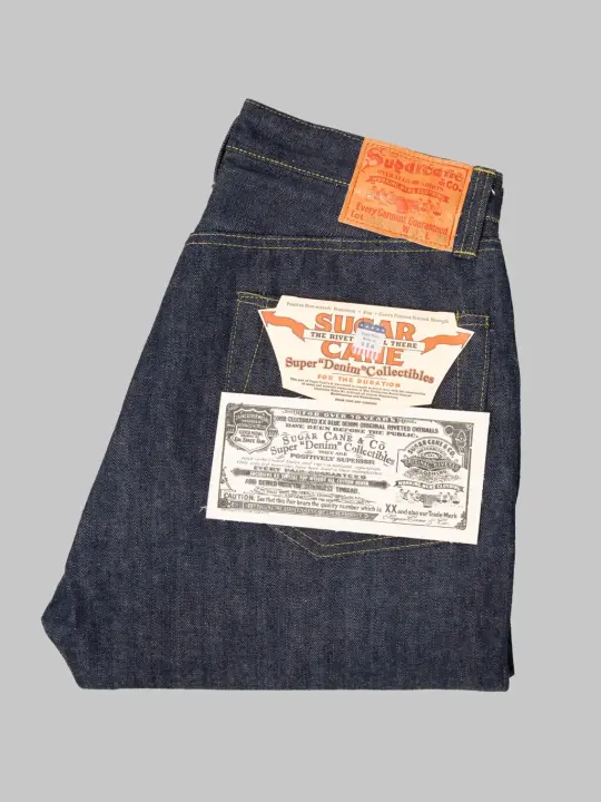 Sugar Cane 1940 Super "Denim" Collectibles #50 13.5oz Blue Denim Waist Overalls