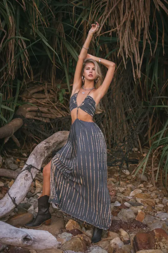 Aphrodite Dress Dark Grey