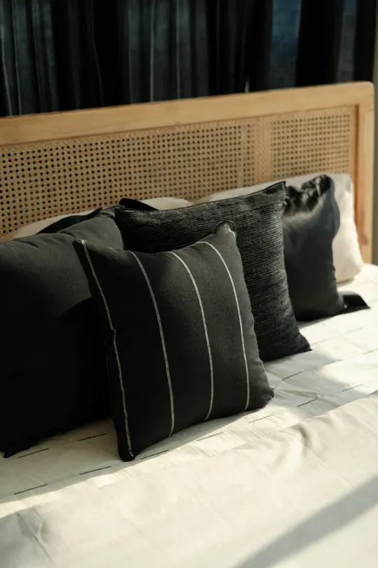 Striped cushion cover