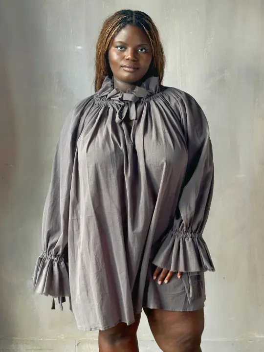 Alchemist Chemise in Lavender Ash Cotton Gauze