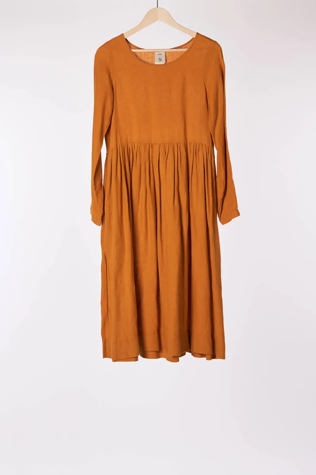 Smock Dress, Long Sleeve, Marigold