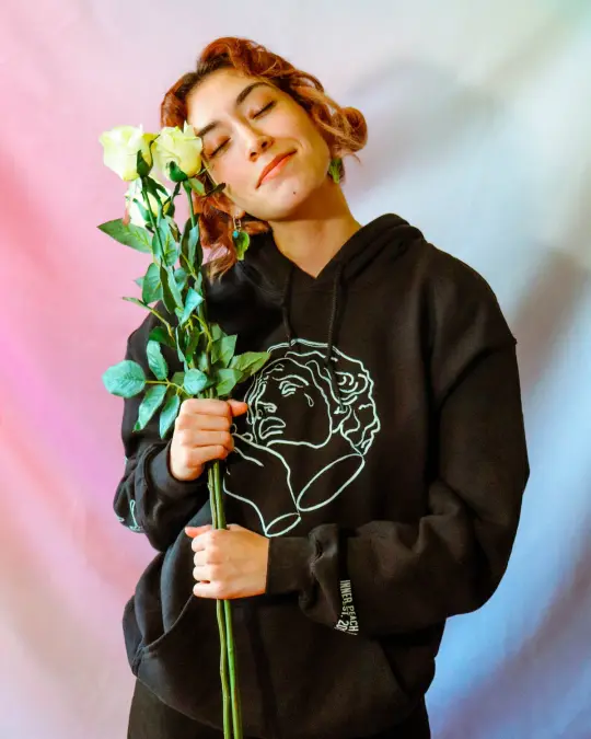 Crying is Cool Hoodie- Black