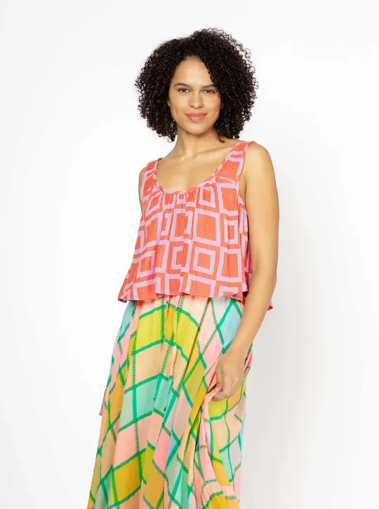 sample sale | pearl tank zinnia | XXS & 4X