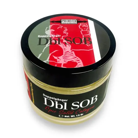 Doppelgänger Dbl SOB Solid Cologne | Contains Prickly Pear Oil | Homage To A Fresh, Nostalgic, 90's Classic!