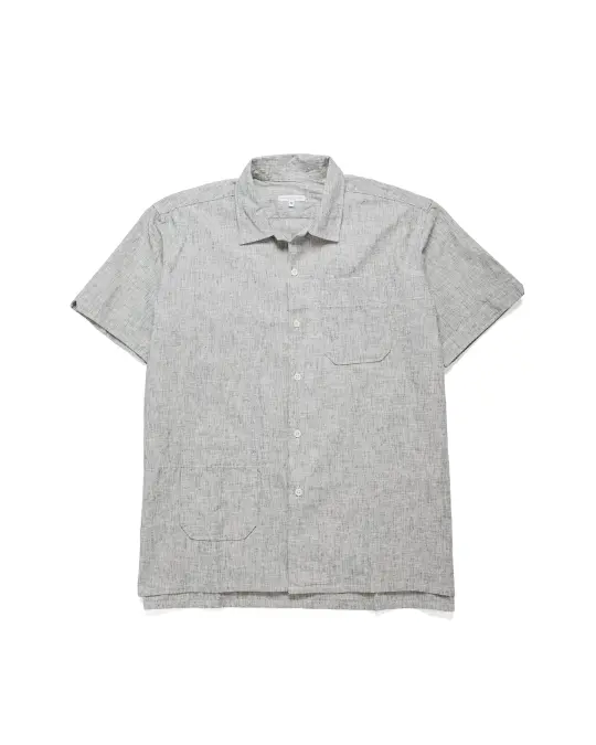 Engineered Garments Camp Shirt Heather Grey CL Melange