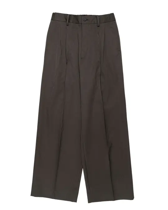 ssstein Easy Long Wide Trousers Grey Khaki