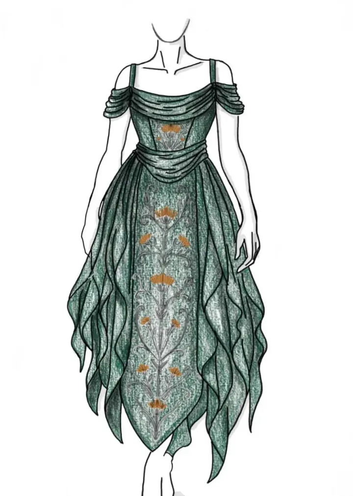 Copper Thistle Dress