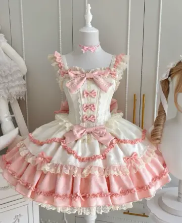Cute White and Pink Homecoming Dress A-Line Square Bow-knot Corset Mini Birthday Dress RS675