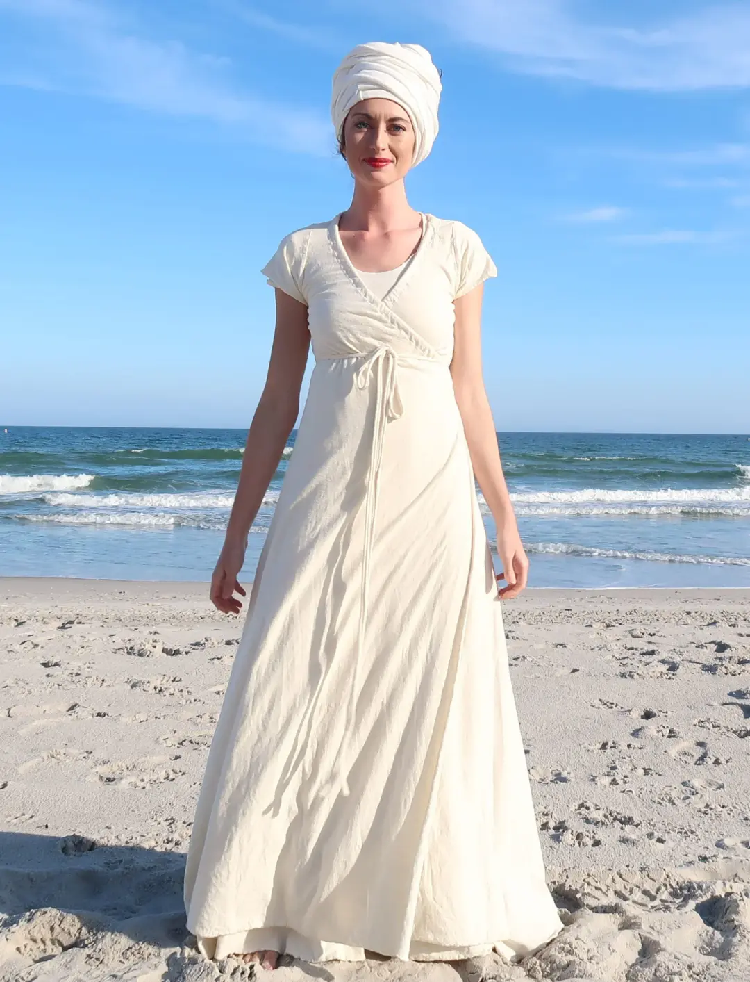 Drawstring Wrap Simplicity Long Dress