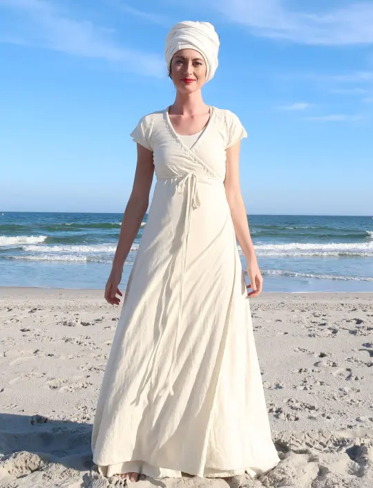 Drawstring Wrap Simplicity Long Dress