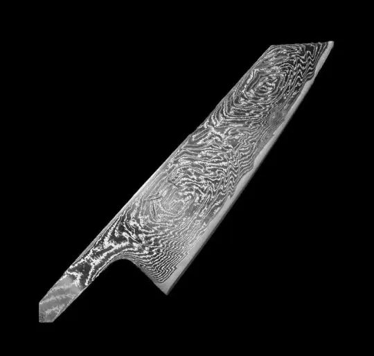Tsunehisa AUS-10 Nami Damascus Bunka 170mm No Handle