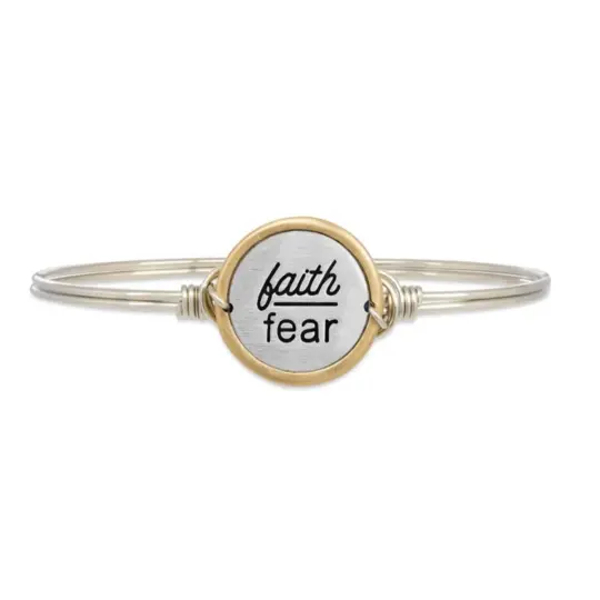 FAITH OVER FEAR BANGLE BRACELET