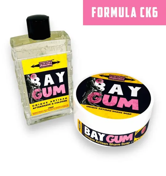 BAY GUM Artisan Shave Soap & Aftershave | Ultra Premium CK-6 Formula | 4 oz