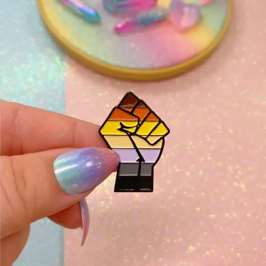 Bear Pride Flag Enamel Pin