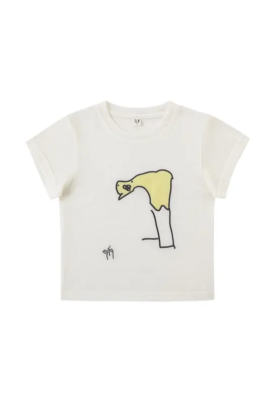 Kids Duck Tee White By Skip Gazin