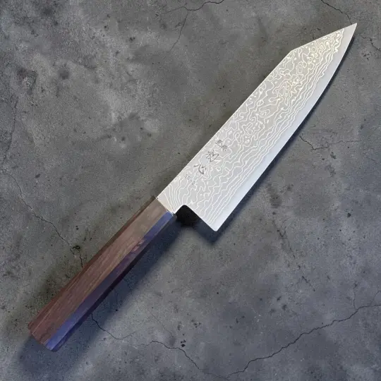 Hatsukokoro Ryuhyo SG2 Damascus Migaki Bunka 180mm