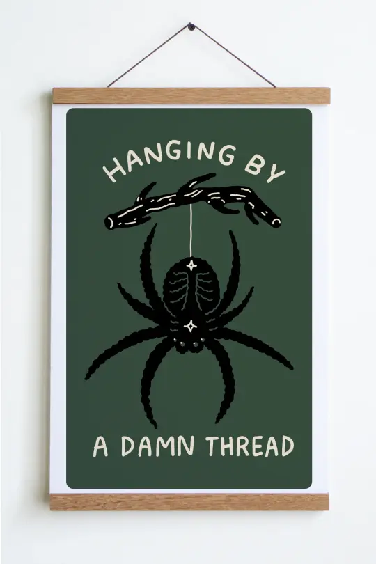 Hanging by a Thread Print