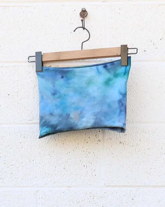 OOAK - Boob Tube / XXS / Stretch Cotton / Ice Dye (43)