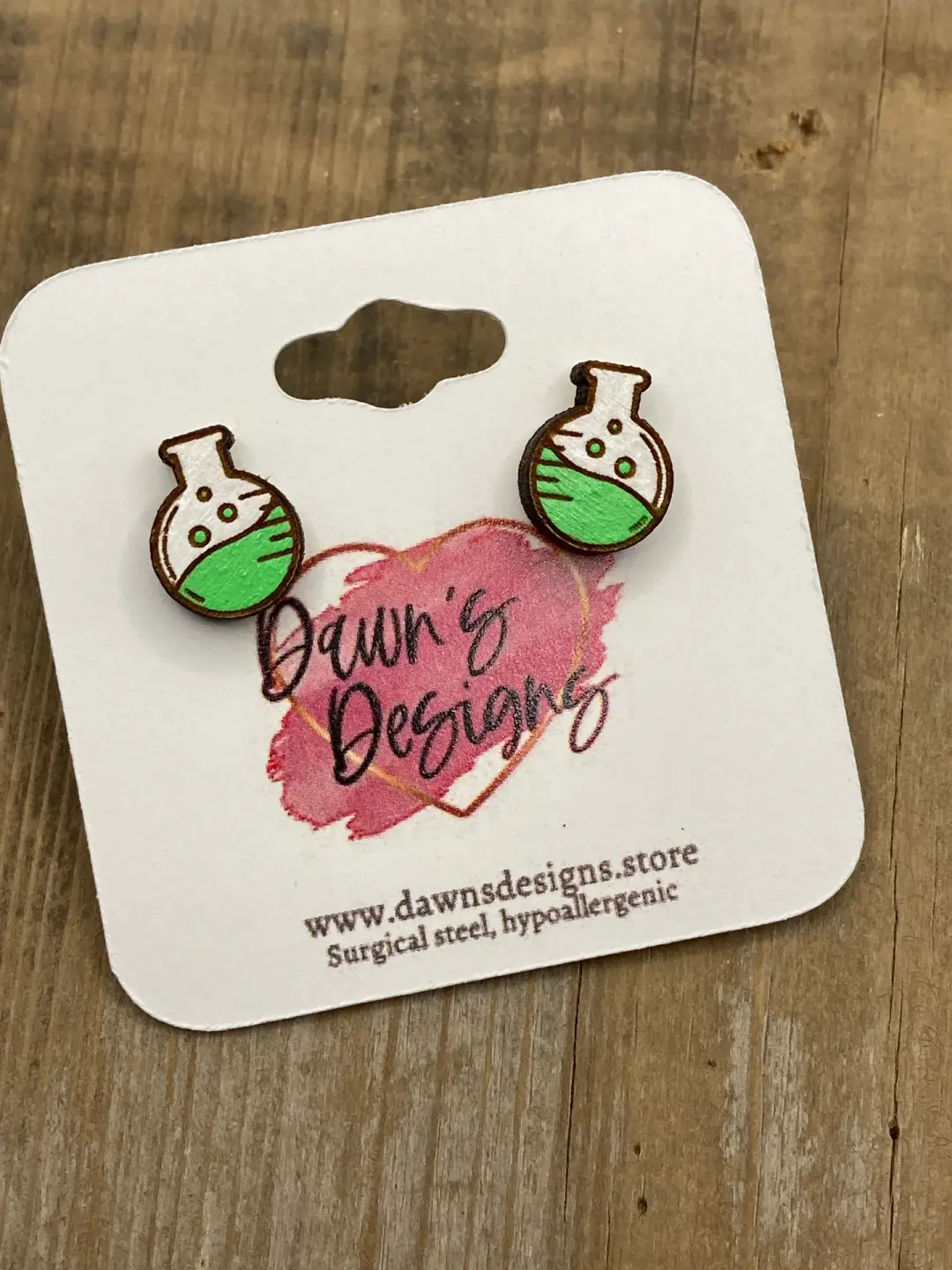 Science Beaker Stud