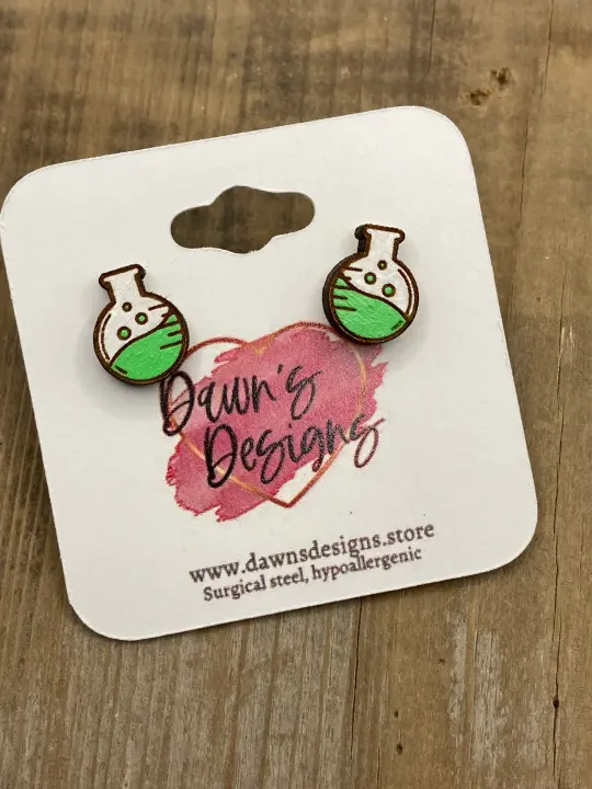 Science Beaker Stud