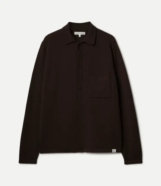 Merino Wool-Cashmere-Silk Long Sleeve Shirt