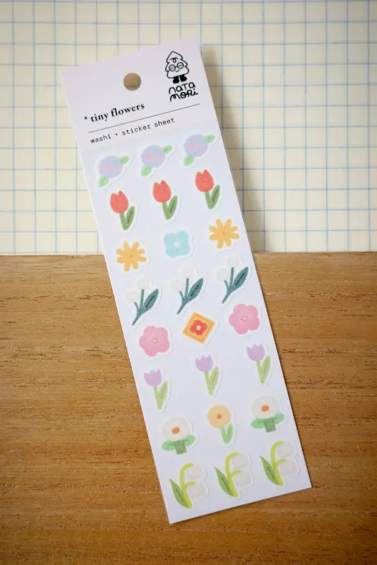Tiny flowers - washi sticker sheet