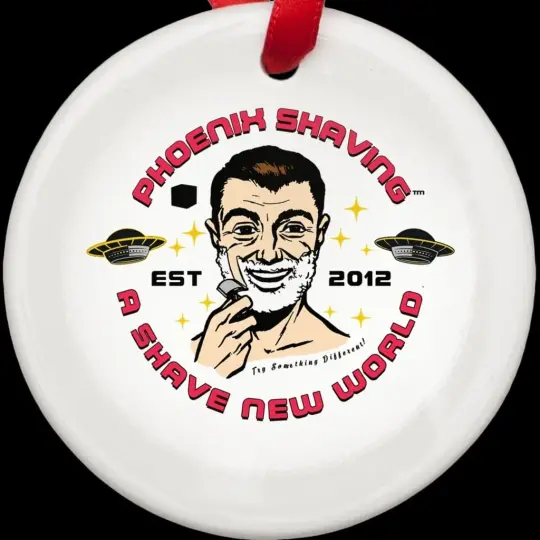 Phoenix Shaving Holiday Porcelain Ornaments