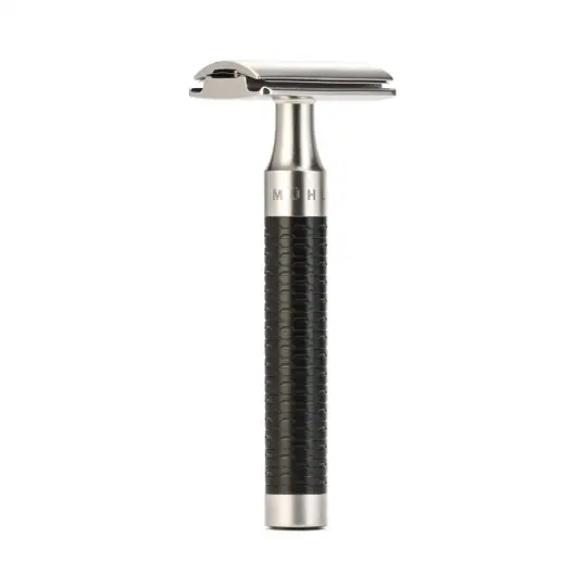 MÜHLE ROCCA Safety Razor, Stainless Steel, Black