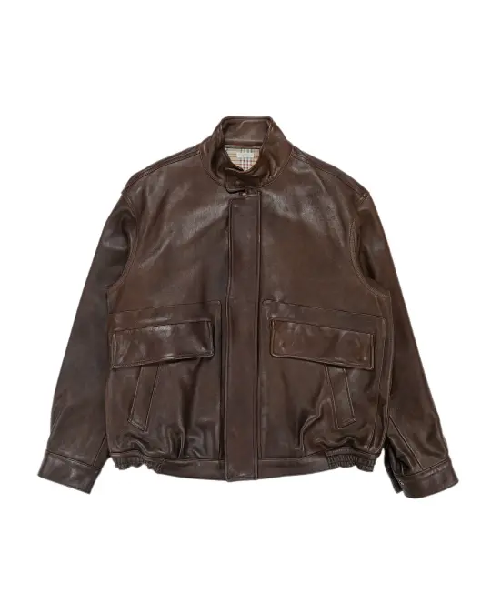 Phigvel Sheepleather Sporting Blouson Dark Brown