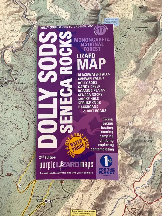 Purple Lizard Maps - Dolly Sods - Seneca Rocks