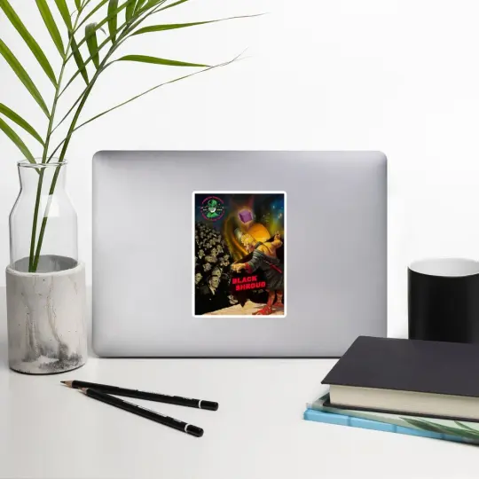 Black Shroud (in 3D) Bubble-Free Vinyl Stickers | Available in 3 Sizes!