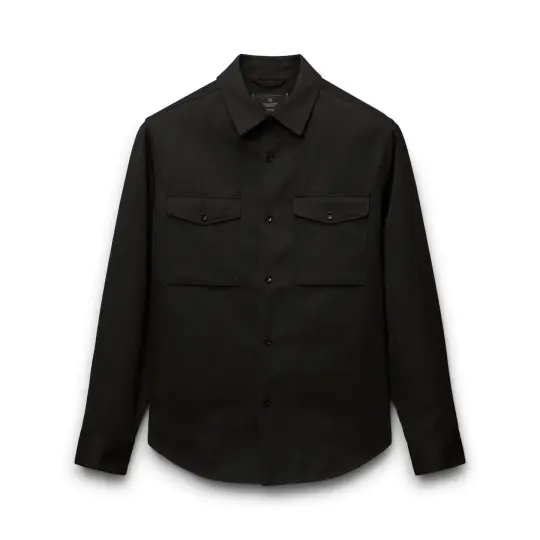Wool Gabardine Concourse Standard Overshirt