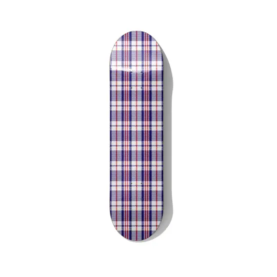 Classic Plaid Pattern Skateboard Wall Art