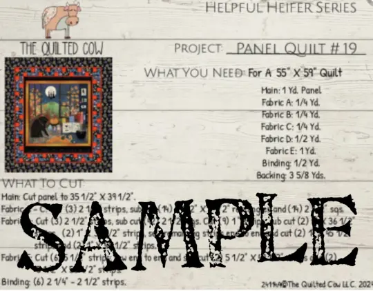 Helpful Heifer Panel Quilt #19