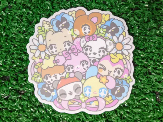 rare critter besties waterproof sticker