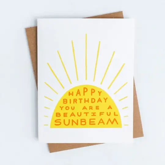 Birthday Sunbeam Card