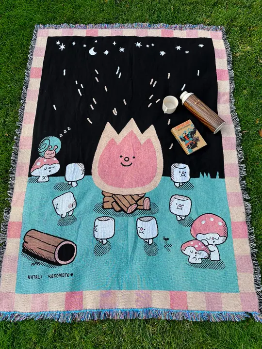 "Campfire" Throw blanket