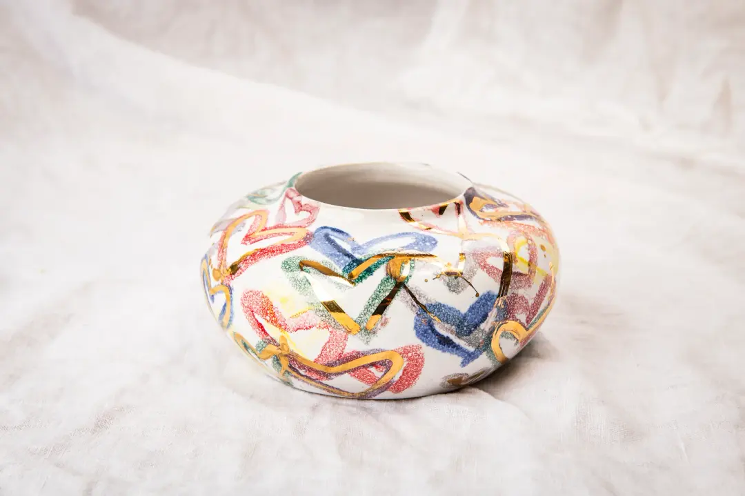 Hearts collection colours vase