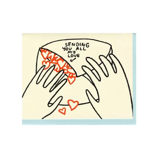 "Sending You All My Love" Card