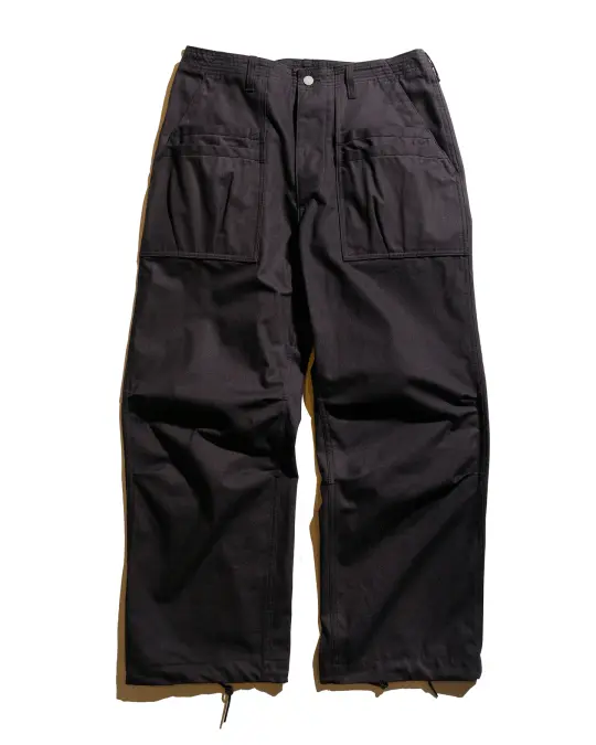 Sassafras Overgrown Fatigue Pants Military Poplin Black