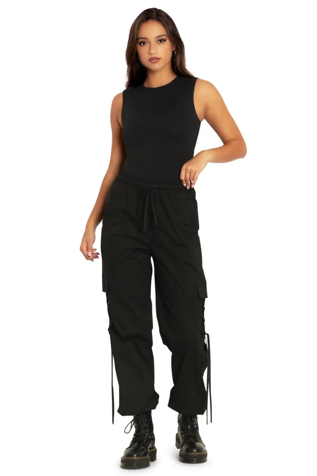 Black Comfy Cargo Pants