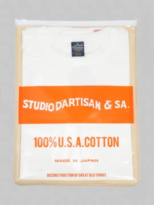 Studio D'Artisan 9912 USA Cotton T-Shirt White