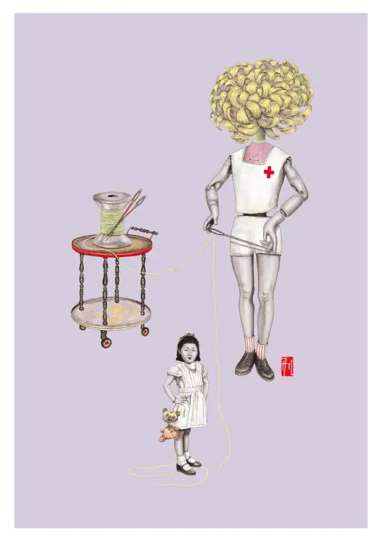 The Needle and The Nurse – Archival Art Print