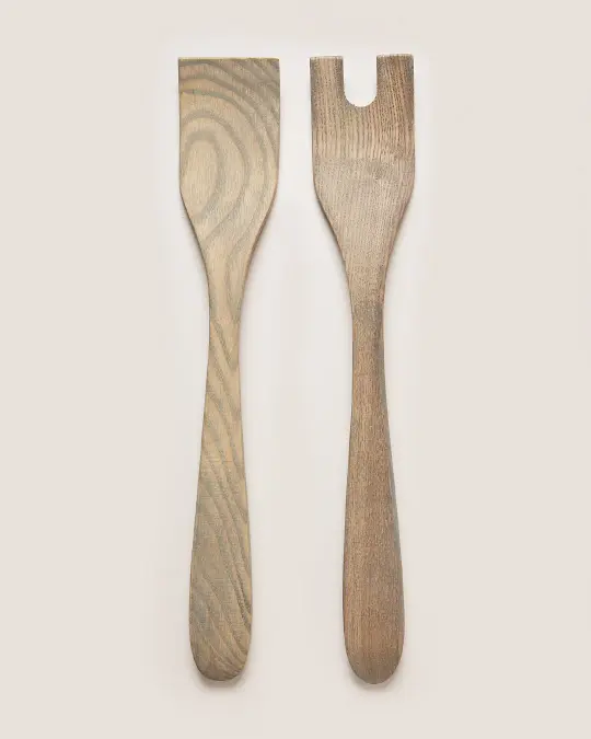Crafted Salad Servers - Ash