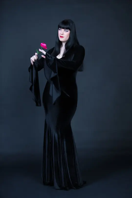 Velvet Morticia Gown