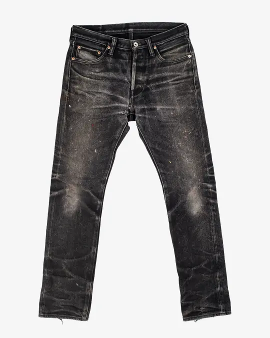 21oz Selvedge Denim - Superblack (Fades to Grey)
