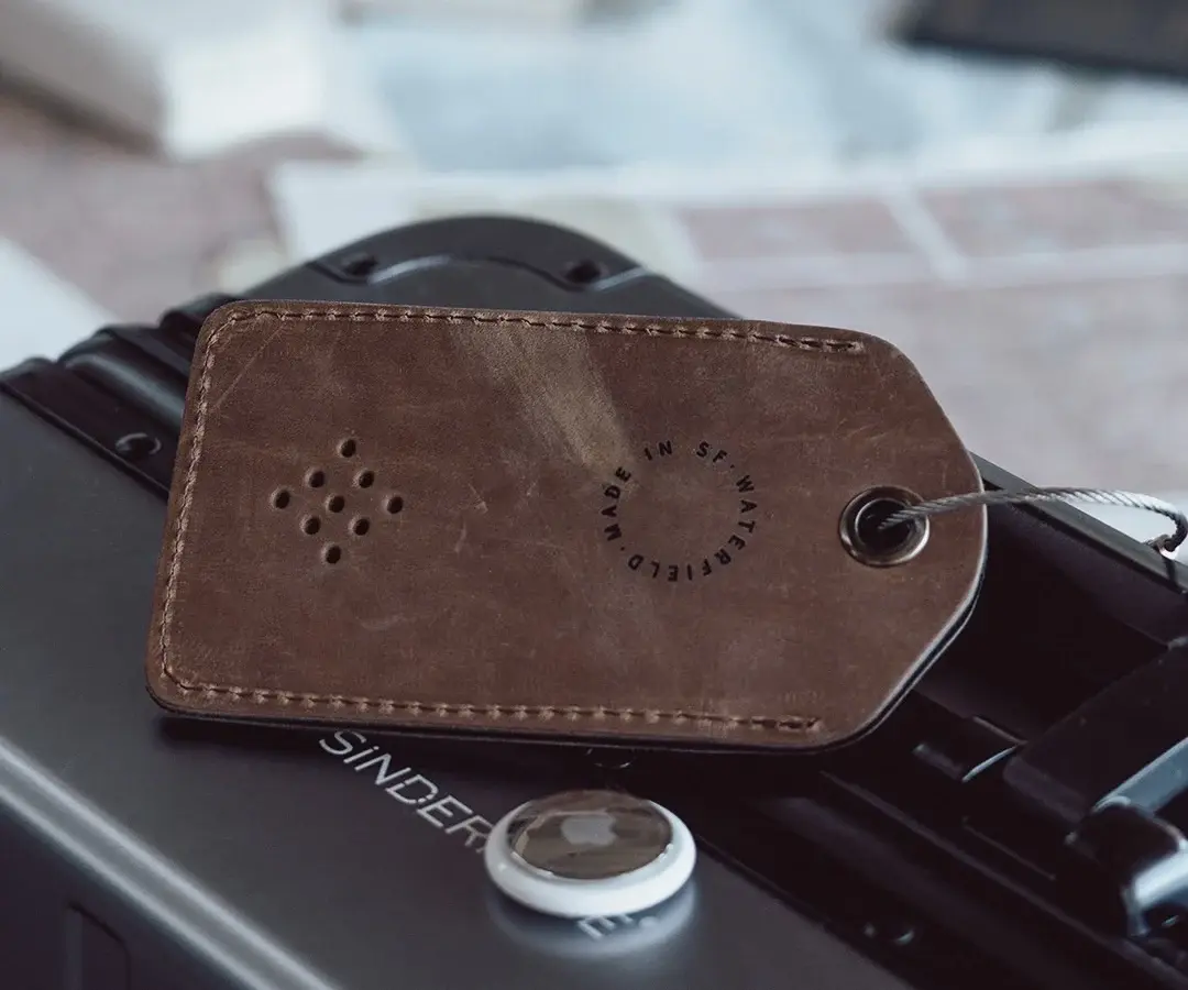AirTag Leather Luggage Tag