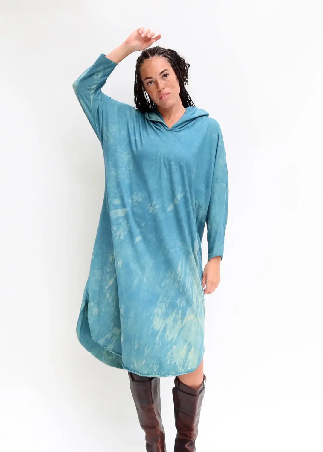 Beach Bum Poppy Bloom Below Knee Kaftan